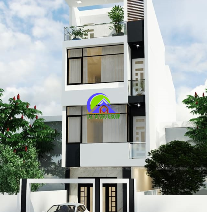 Xây dựng nhà phố 4 tầng phần thô